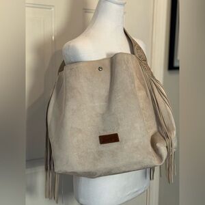 Wrangler Tan Suede Shoulder Bag